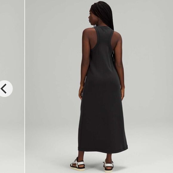 Lululemon Ease of it All V-Neck Midi Dress Softstreme Black - Picture 2 of 11